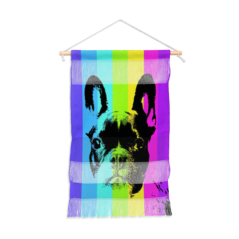 Ginger Pigg Rainbow Frenchie Wall Hanging Portrait