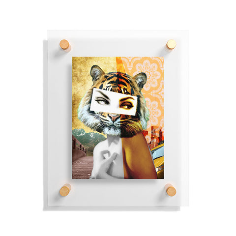 Ginger Pigg Whats New Pussy Cat Floating Acrylic Print