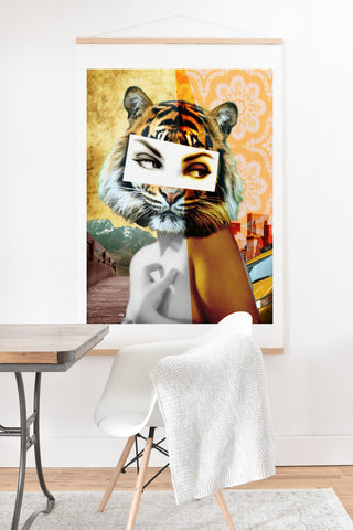 Ginger Pigg Whats New Pussy Cat Art Print And Hanger