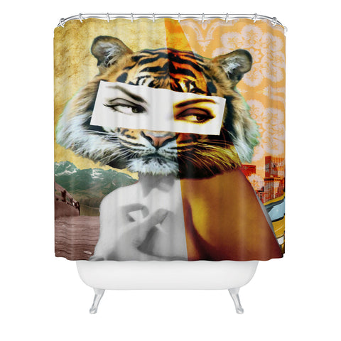 Ginger Pigg Whats New Pussy Cat Shower Curtain