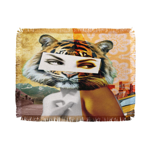 Ginger Pigg Whats New Pussy Cat Throw Blanket