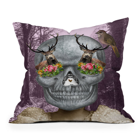 Ginger Pigg Woodland Hangover Throw Pillow