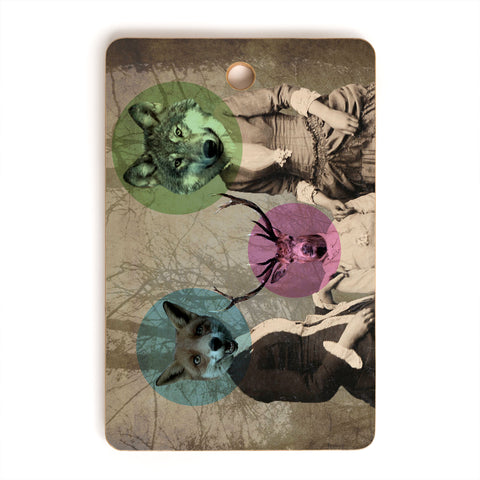 Ginger Pigg Woodland Walk Cutting Board Rectangle