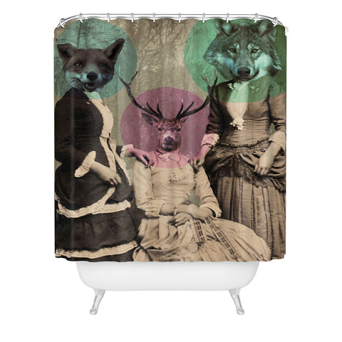 Ginger Pigg Woodland Walk Shower Curtain