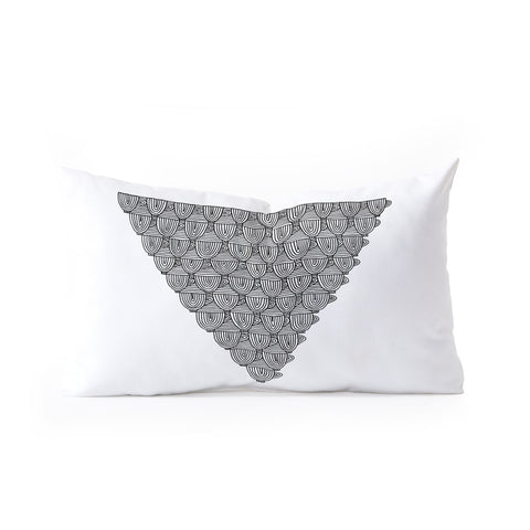 Gneural 55 Coffee Cups Oblong Throw Pillow