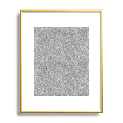 Gneural Currents Metal Framed Art Print