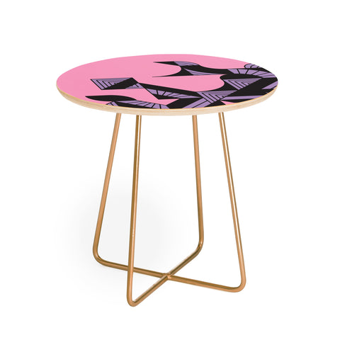 Gneural Cut Away Soft Round Side Table