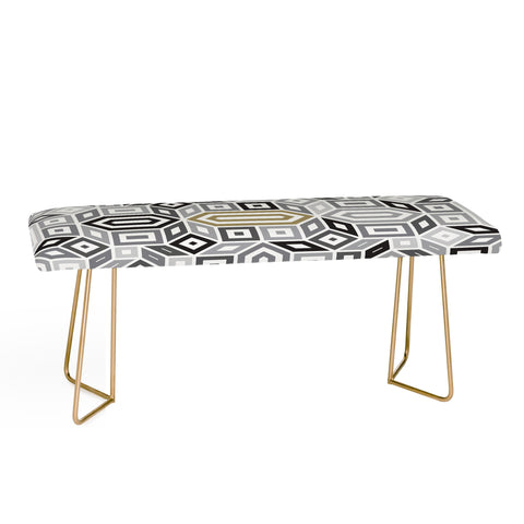 Gneural Geomaze Grayscale Bench