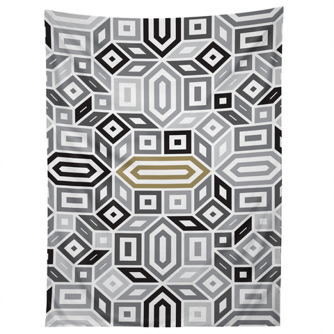 Gneural Geomaze Grayscale Tapestry