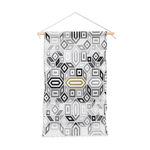 Gneural Geomaze Grayscale Wall Hanging Portrait