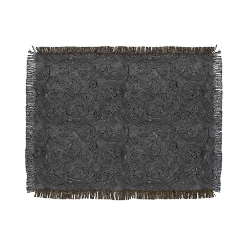 Gneural Inverted Currents Throw Blanket