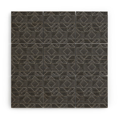 Gneural Inverted Shifting Pyramids Wood Wall Mural