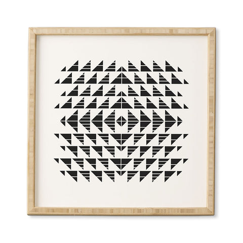 Gneural Neu Tribal Black Framed Wall Art