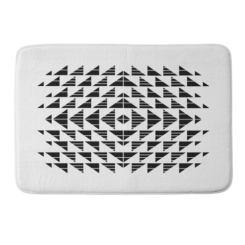 Gneural Neu Tribal Black Memory Foam Bath Mat