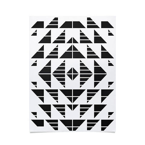 Gneural Neu Tribal Black Poster