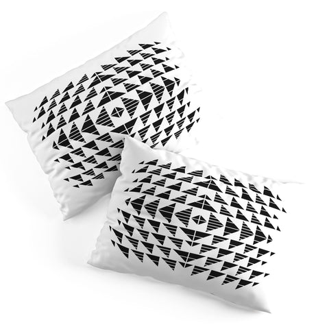 Gneural Neu Tribal Black Pillow Shams