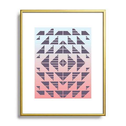 Gneural Neu Tribal Desert Metal Framed Art Print