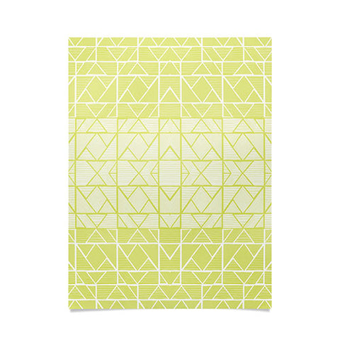 Gneural Shifting Pyramids Lemon Poster