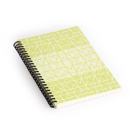 Gneural Shifting Pyramids Lemon Spiral Notebook