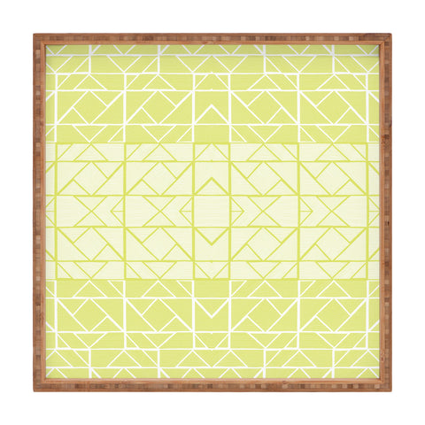 Gneural Shifting Pyramids Lemon Square Tray