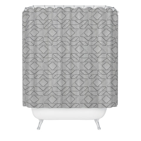 Gneural Shifting Pyramids Shower Curtain