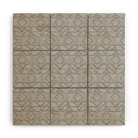 Gneural Shifting Pyramids Wood Wall Mural