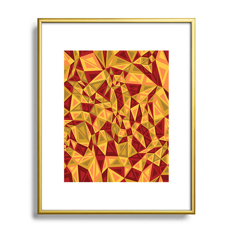 Gneural Triad Illusion Fall Metal Framed Art Print