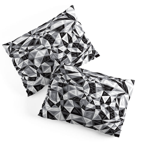 Gneural Triad Illusion Gray Pillow Shams