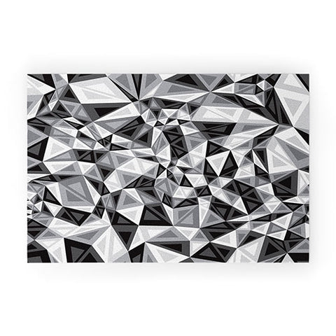 Gneural Triad Illusion Gray Welcome Mat