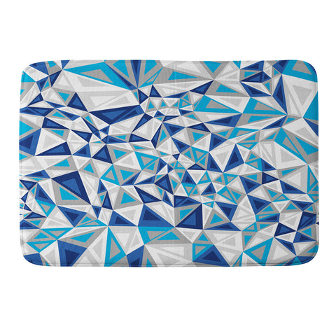 Gneural Triad Illusion Iced Memory Foam Bath Mat
