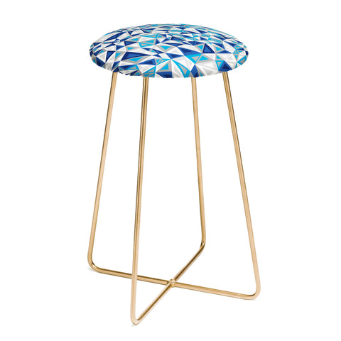 Gneural Triad Illusion Iced Counter Stool