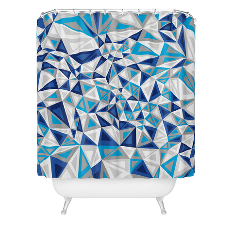 Gneural Triad Illusion Iced Shower Curtain