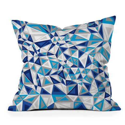 Gneural Triad Illusion Iced Throw Pillow