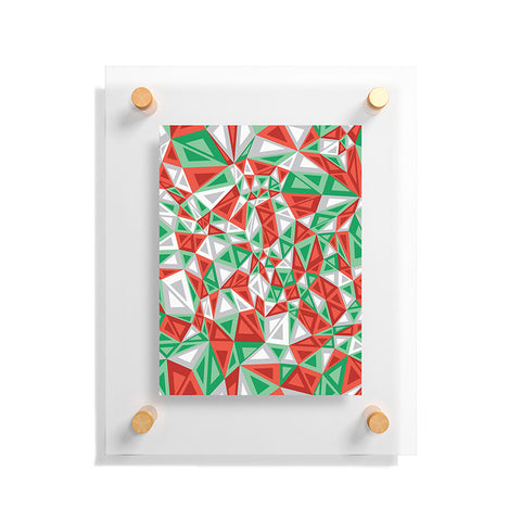 Gneural Triad Illusion Yule Floating Acrylic Print