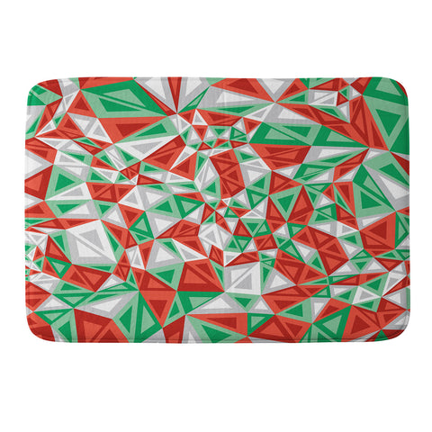 Gneural Triad Illusion Yule Memory Foam Bath Mat