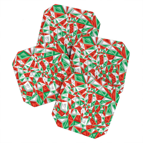 Gneural Triad Illusion Yule Coaster Set
