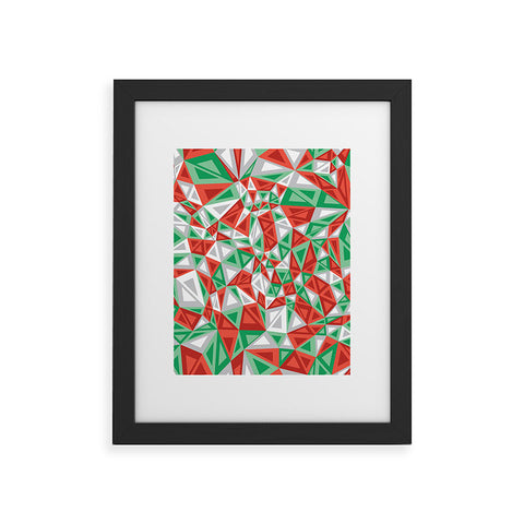 Gneural Triad Illusion Yule Framed Art Print