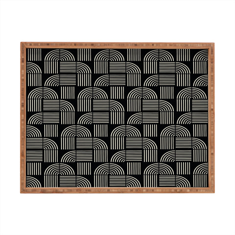 Grace Balance Lines Pattern Rectangular Tray