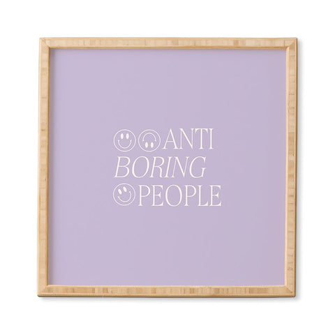 Grace Boring people Framed Wall Art