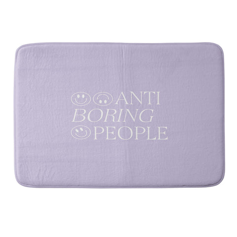 Grace Boring people Memory Foam Bath Mat