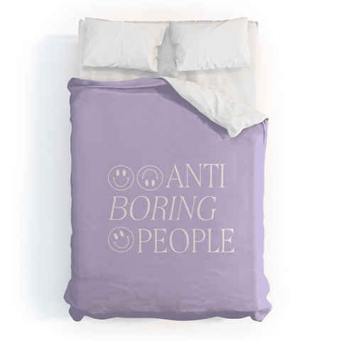 Grace Boring people Duvet Cover