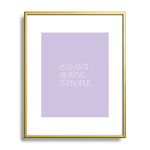 Grace Boring people Metal Framed Art Print