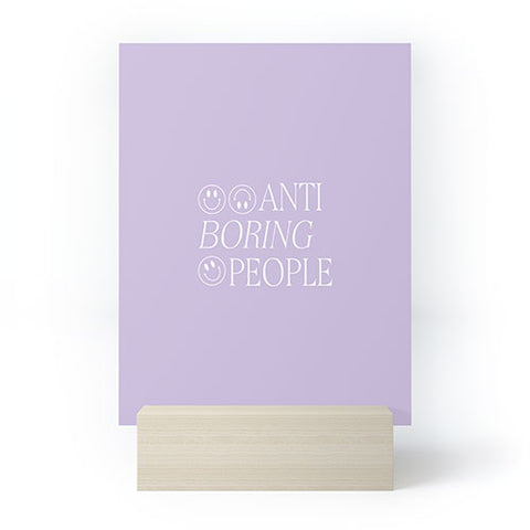 Grace Boring people Mini Art Print