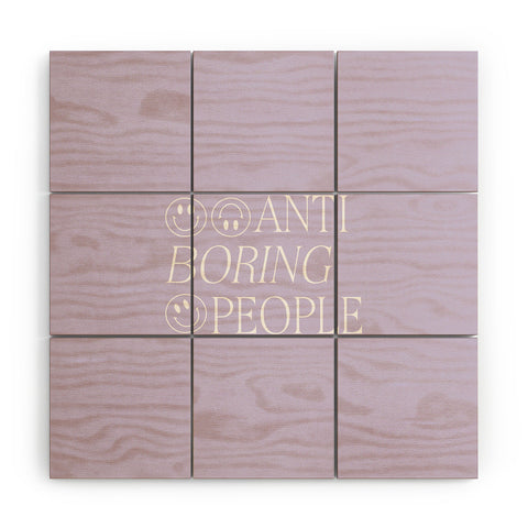 Grace Boring people Wood Wall Mural