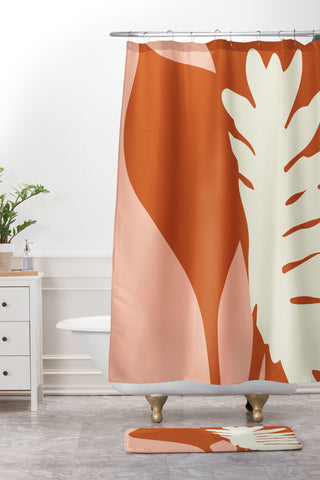 Grace Botanical Love Shower Curtain And Mat