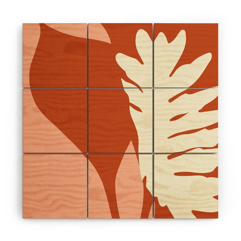 Grace Botanical Love Wood Wall Mural