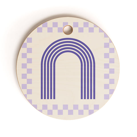 Grace Chess Rainbow Cutting Board Round