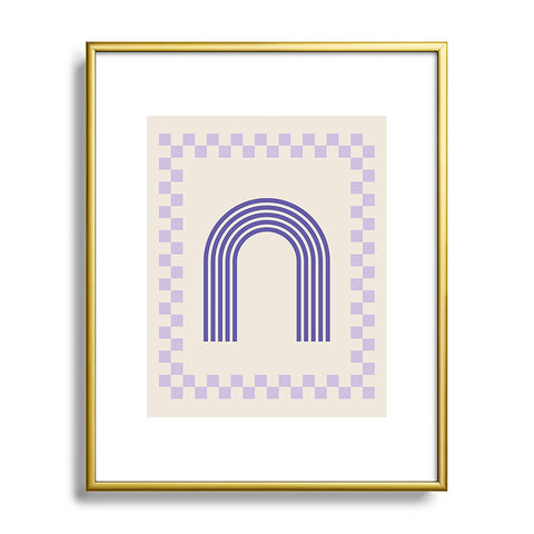 Grace Chess Rainbow Metal Framed Art Print