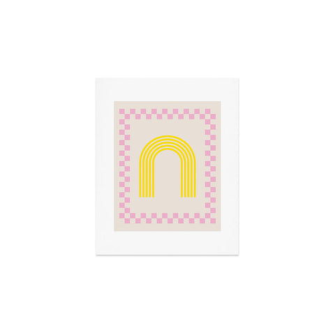 Grace Chess Rainbow rose and yellow Art Print