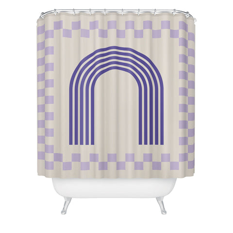 Grace Chess Rainbow Shower Curtain